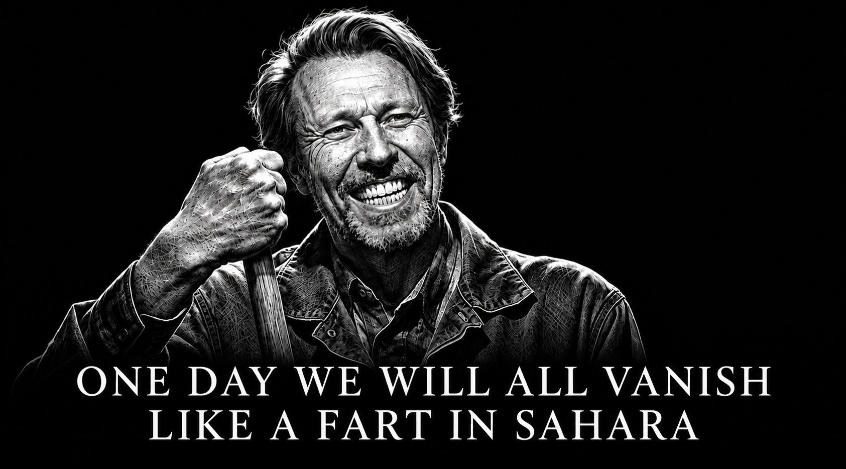 One day we will all vanish like a fart in Sahara